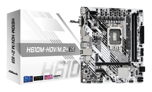 H610M-HDV/M.2+ D5 Intel H610 LGA 1700 micro ATX