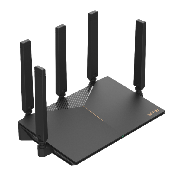 ROUTERBE3600 WIFI7 router inalámbrico 2.5 Gigabit Ethernet Doble banda (2,4 GHz / 5 GHz) Negro