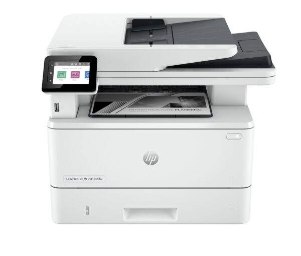 LaserJet Pro 4102dw Inalámbrico Multifunction Blanco y negro Impresora, Fotocopiadora, escáner Dúplex