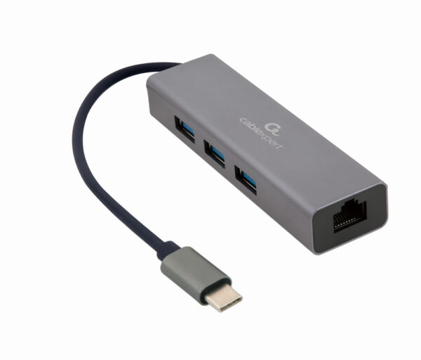A-CMU3-LAN-01 base para portátil y replicador de puertos USB 3.2 Gen 1 (3.1 Gen 1) Type-C Gris