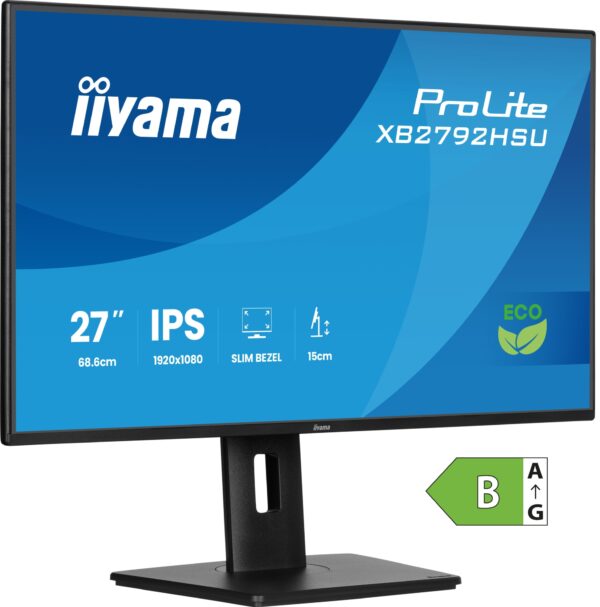 ProLite XB2792HSU-B1 pantalla para PC 68,6 cm (27") 1920 x 1080 Pixeles Full HD LED Negro