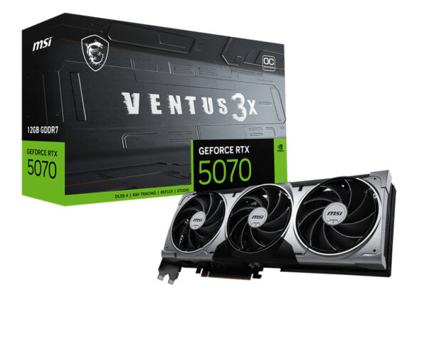 VENTUS GeForce RTX 5070 12G 3X OC NVIDIA 12 GB GDDR7