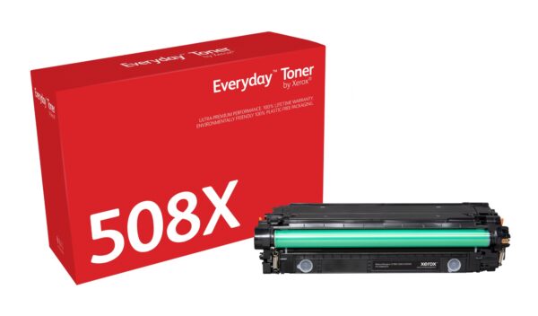 Everyday Toner EverydayNegro di Xerox compatibile con HP 508X (CF360X), Capacidad alta