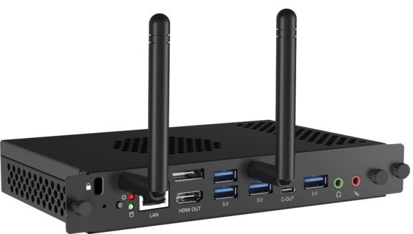 OPC51204BC-1 PCs/estación de trabajo Intel® Core i5 i5-12450H 8 GB DDR4-SDRAM 256 GB SSD Windows 11 IoT Enterprise Mini PC Negro