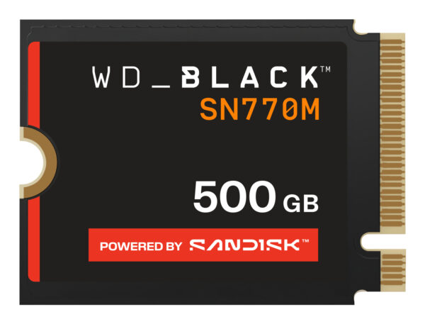 Black WD_BLACK SN770M NVMe 500 GB M.2 PCI Express 4.0 TLC 3D NAND
