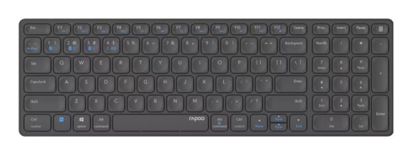 E9700M teclado Oficina RF Wireless + Bluetooth QWERTY Gris