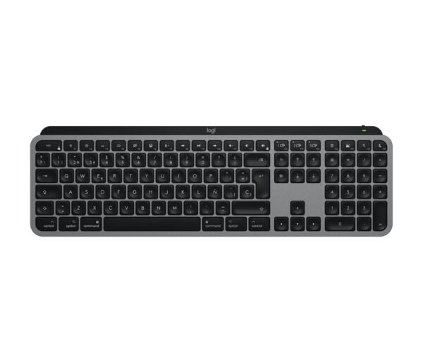 MX Keys S for Mac teclado Hogar Bluetooth QWERTY Español Gris