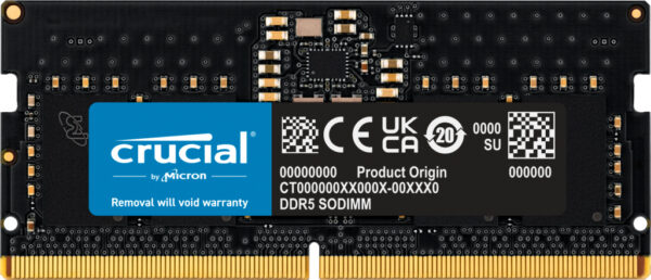 CT8G56C46S5 módulo de memoria 8 GB 1 x 8 GB DDR5 262-pin SO-DIMM ECC