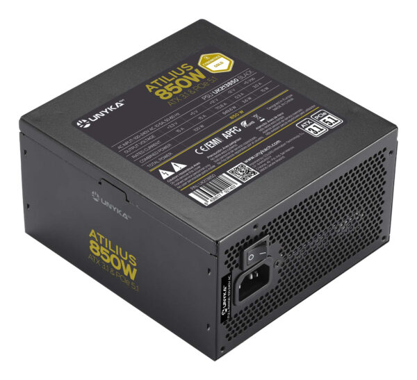 Fuente de Alimentación ATX Atilius 3.1 Black 850W Gold