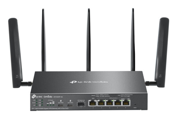 ER706WP-4G router inalámbrico Gigabit Ethernet Doble banda (2,4 GHz / 5 GHz) Negro