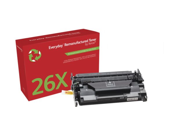 Remanufacturado Everyday Tóner Everyday Mono remanufacturado de Xerox es compatible con HP 26X (CF226X), Capacidad alta