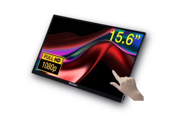 49592 pantalla para PC 39,6 cm (15.6") 1920 x 1080 Pixeles Full HD LCD Pantalla táctil Negro