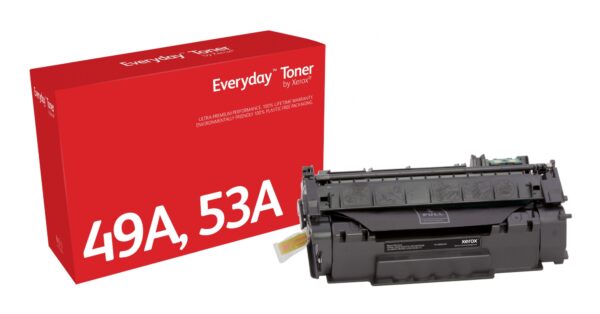Everyday Toner EverydayNegro di Xerox compatibile con HP 49A 53A (Q5949A/ Q7553A), Capacidad estándar