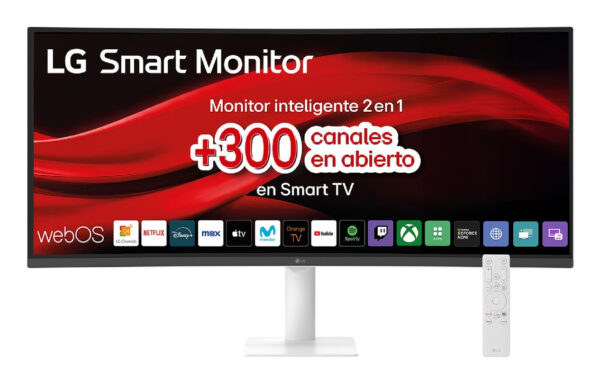 34U601SA-W pantalla para PC 86,4 cm (34") 3440 x 1440 Pixeles Dual WQHD LCD Blanco
