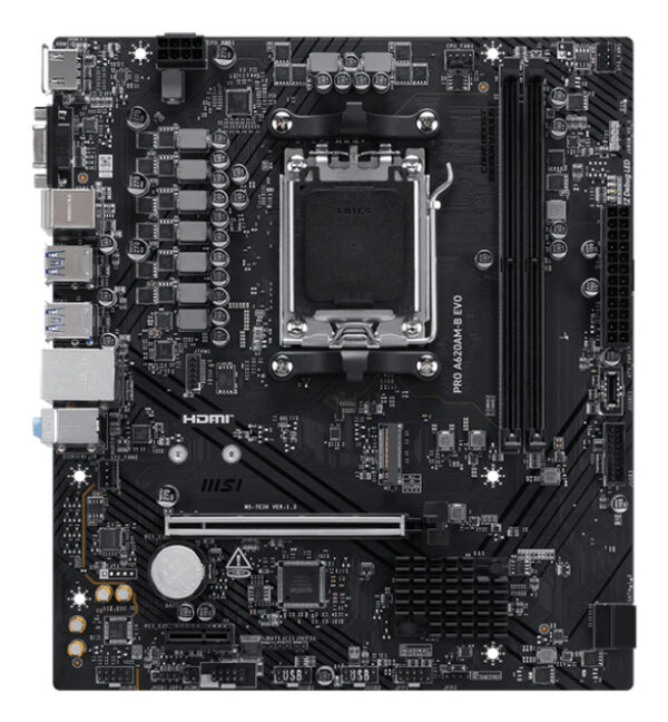 PRO A620AM-B EVO placa base AMD A620A Zócalo AM5 ATX