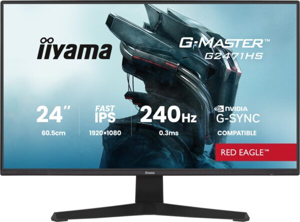 G-MASTER G2471HS-B1 pantalla para PC 60,5 cm (23.8") 1920 x 1080 Pixeles Full HD Negro