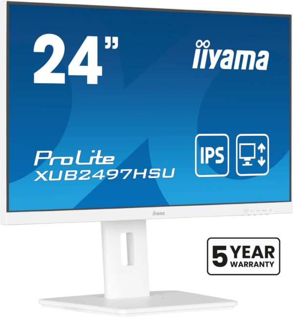 ProLite XUB2497HSU-W2 pantalla para PC 60,5 cm (23.8") 1920 x 1080 Pixeles Full HD LED Blanco