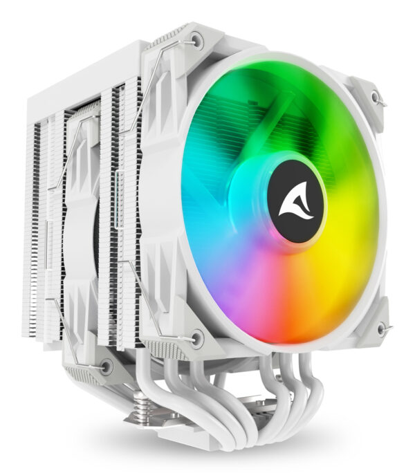 A60 RGB Procesador Refrigerador de aire 12 cm Blanco 1 pieza(s)