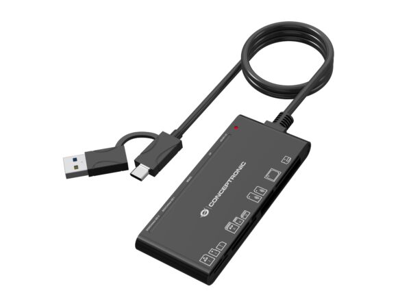 BIAN10B lector de tarjeta USB 3.2 Gen 1 (3.1 Gen 1) Type-A/Type-C Negro