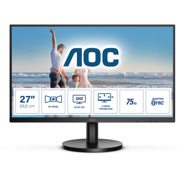 Q27B3MA pantalla para PC 68,6 cm (27") 2560 x 1440 Pixeles Quad HD LED Negro