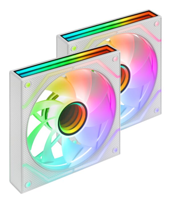 MF3DPROX2RW sistema de refrigeración para ordenador Carcasa del ordenador Ventilador 12 cm Blanco