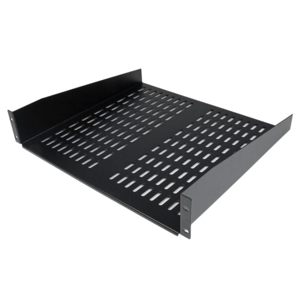 Estante Bandeja Ventilado Cantilever para Armario Rack de Servidores 2U Profundidad Fija - 22kg