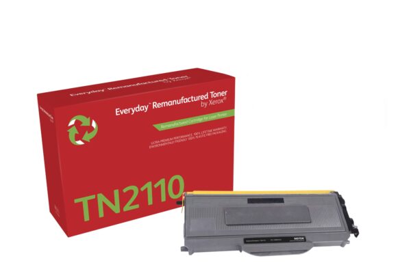 Remanufacturado Everyday Tóner Everyday Mono remanufacturado de Xerox es compatible con Brother TN2110, Capacidad estándar