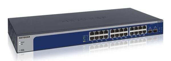 XS724EM Gestionado L2 10G Ethernet (100/1000/10000) 1U Azul, Gris