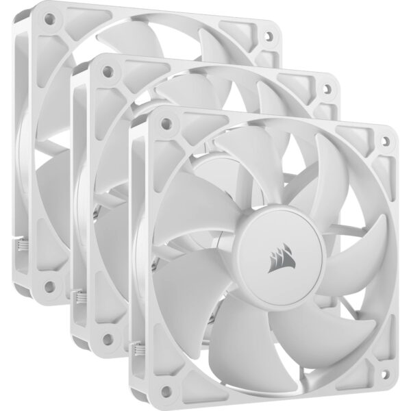 RS120 Carcasa del ordenador Ventilador 12 cm Blanco 3 pieza(s)