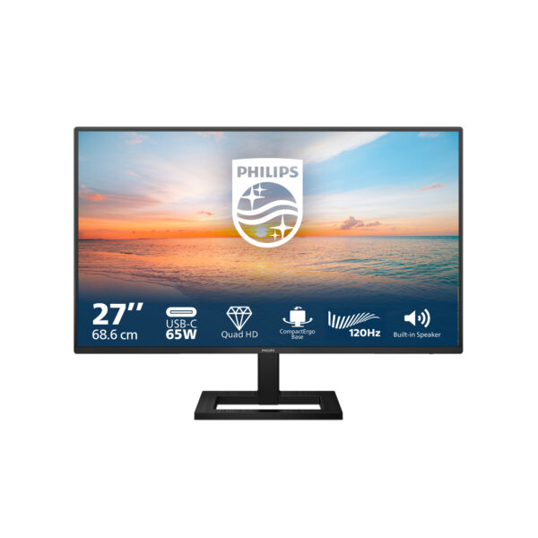 1000 series 27E1N1600AE/00 pantalla para PC 68,6 cm (27") 2560 x 1440 Pixeles Quad HD LCD Negro
