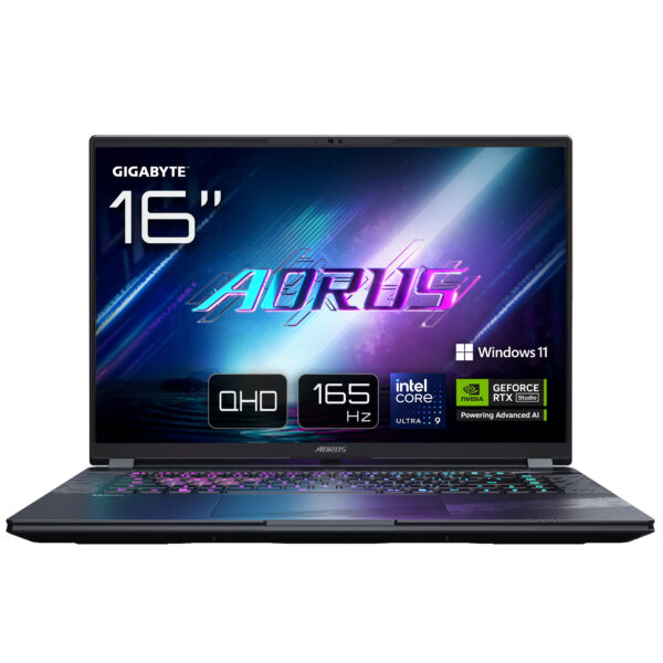 AORUS ELITE 16 BWH Portátil Gaming - 16,0, 165Hz WQXGA, Intel Ultra 9 275HX, NVIDIA RTX 5070, 32GB DDR5 5600MHz, 1TB Gen4 SSD, Win 11 Home, Garantía de 2 años, Dolby Atmos, ELITE 16 BWHC3ESC64SH