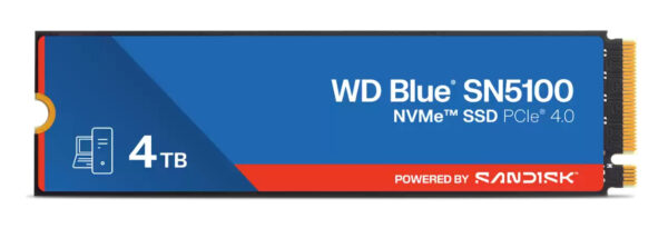 WD Blue SN5100 4 TB M.2 PCI Express 4.0 NVMe QLC 3D NAND