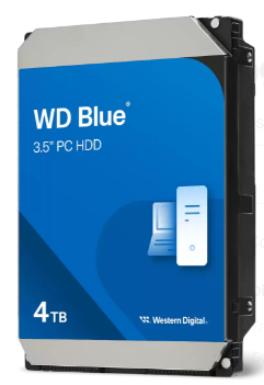 WD Blue 3.5-Inch PC HDD disco duro interno 4 TB 5400 RPM 128 MB 3.5" Serial ATA III