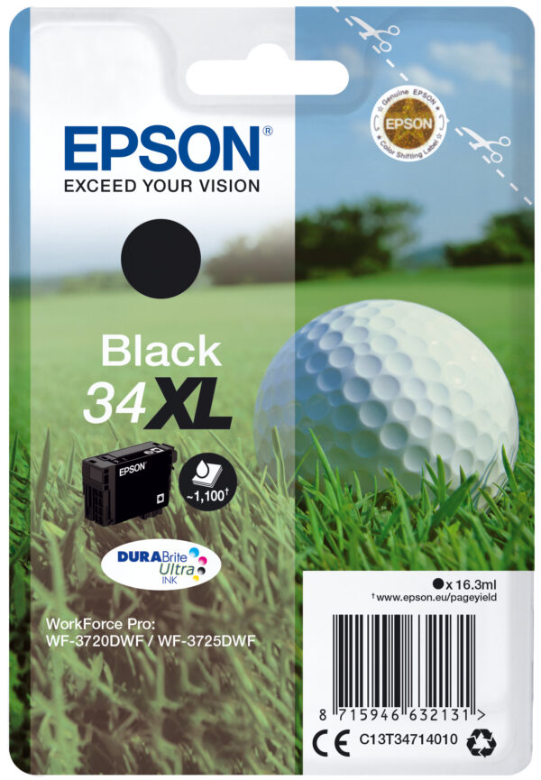 Golf ball Singlepack Black 34XL DURABrite Ultra Ink