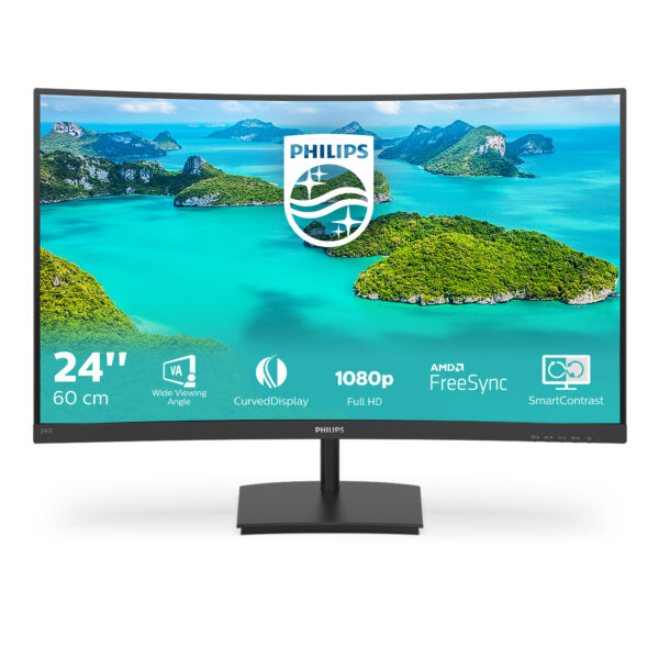 E Line 241E1SCA/00 pantalla para PC 59,9 cm (23.6") 1920 x 1080 Pixeles Full HD LCD Negro