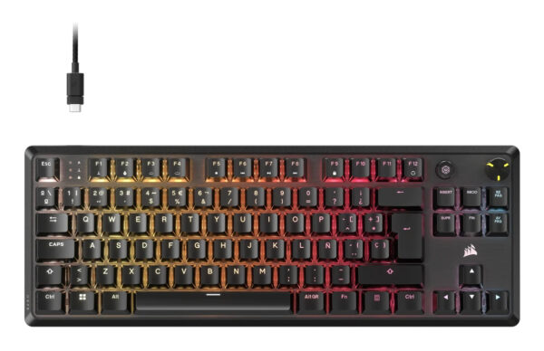K70 CORE TKL teclado Juego USB QWERTY Español Negro
