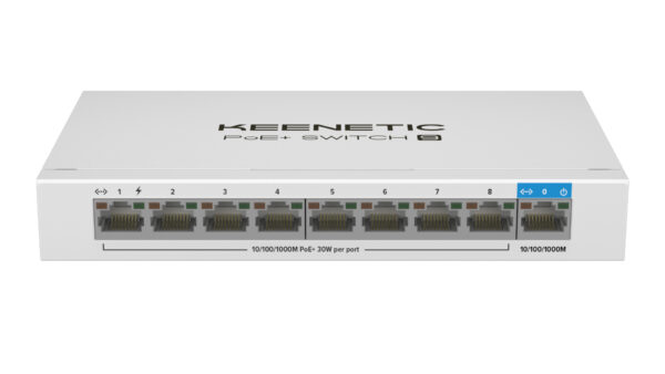 PoE+ Switch 9 Switch Gigabit de 9 puertos con 8 puertos PoE+ y asignación de energía de 120 W