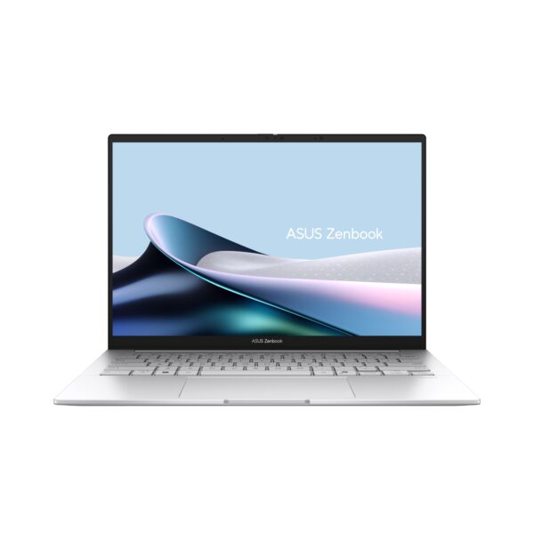 Zenbook 14 OLED UX3405CA-QD1244 - Ordenador Portátil 14" WUXGA (Intel Core Ultra 7 255H, 16GB RAM, 512GB SSD, Arc 140T, Sin Sistema Operativo) Niebla Plateada - Teclado QWERTY español