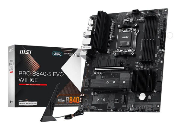 Pro B840-S EVO WIFI6E AMD B840 Zócalo AM5 ATX