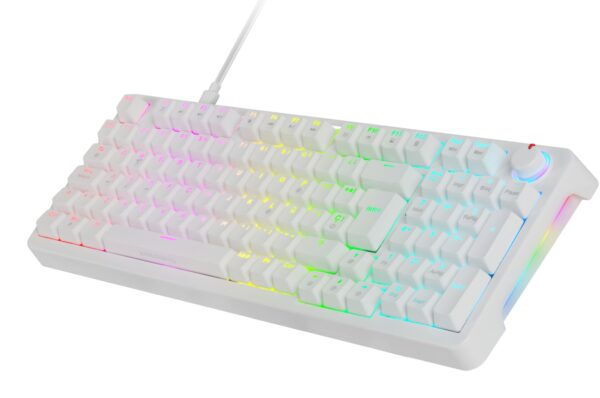 MKPROWBES teclado Juego USB QWERTY Español Blanco