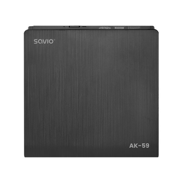 AK-59 External slim CD/DVD Recorder R/RW - USB-C/USB-A black unidad de disco óptico DVD±RW Negro