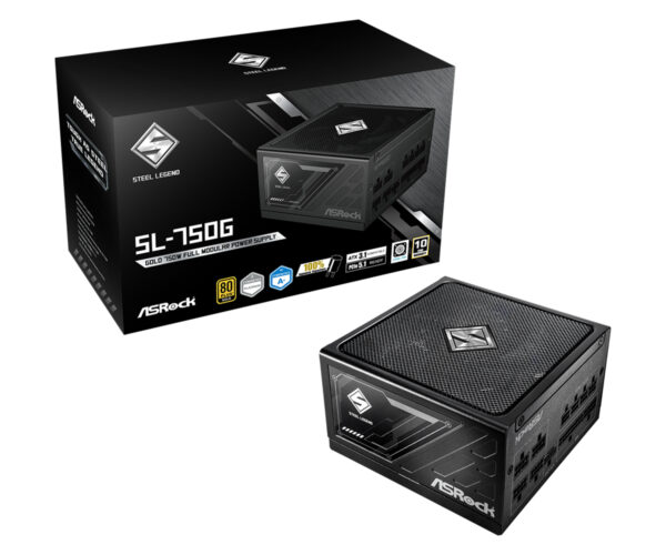 SL-750G Steel Legend unidad de fuente de alimentación 750 W 20+4 pin ATX ATX Negro
