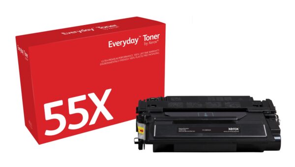 Everyday Toner EverydayNegro di Xerox compatibile con HP 55X (CE255X), Capacidad alta