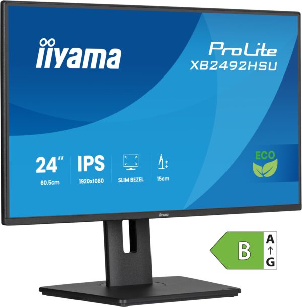 ProLite XB2492HSU-B1 pantalla para PC 61 cm (24") 1920 x 1080 Pixeles Full HD LED Negro