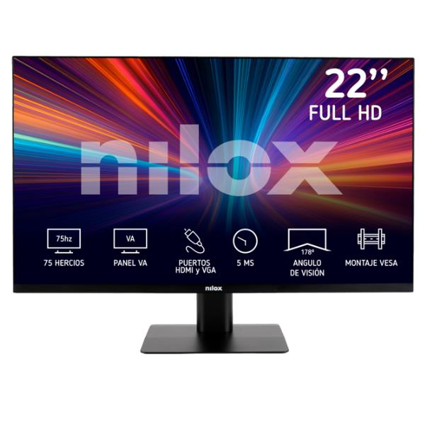 MONITOR 21.5" IPS 5MS VGA HDMI pantalla para PC 55,9 cm (22") 1920 x 1080 Pixeles Full HD LED Negro