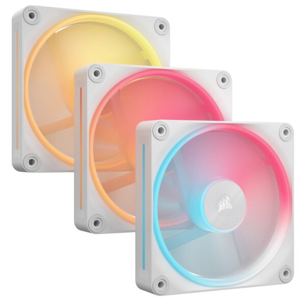 iCUE LINK LX120-R RGB Carcasa del ordenador Ventilador 12 cm Blanco 3 pieza(s)
