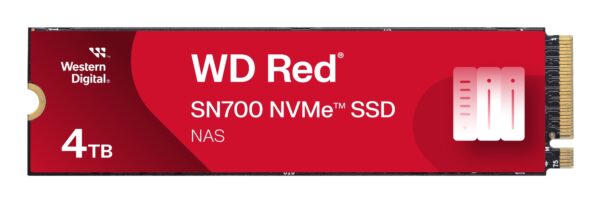 Red WD SN700 NVMe 4 TB M.2 PCI Express 3.0