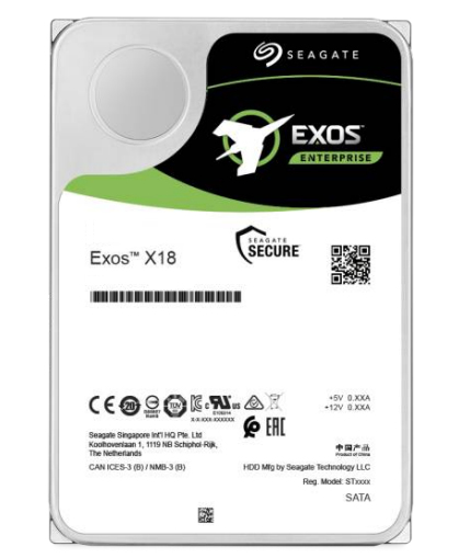 Exos X18 disco duro interno 10 TB 7200 RPM 256 MB 3.5" Serial ATA III