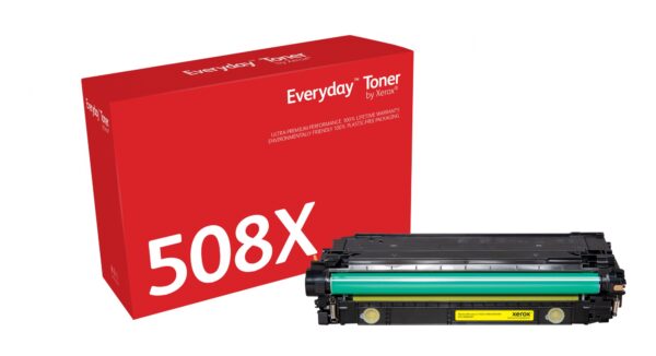 Everyday Toner EverydayAmarillo di Xerox compatibile con HP 508X (CF362X), Capacidad alta