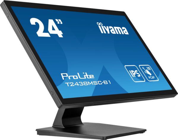 ProLite T2438MSC-B1 pantalla para PC 60,5 cm (23.8") 1920 x 1080 Pixeles Full HD LED Pantalla táctil Negro